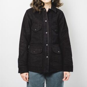 Filson Women's Point Hope Jac-Shirt Black Moleskin Jacket